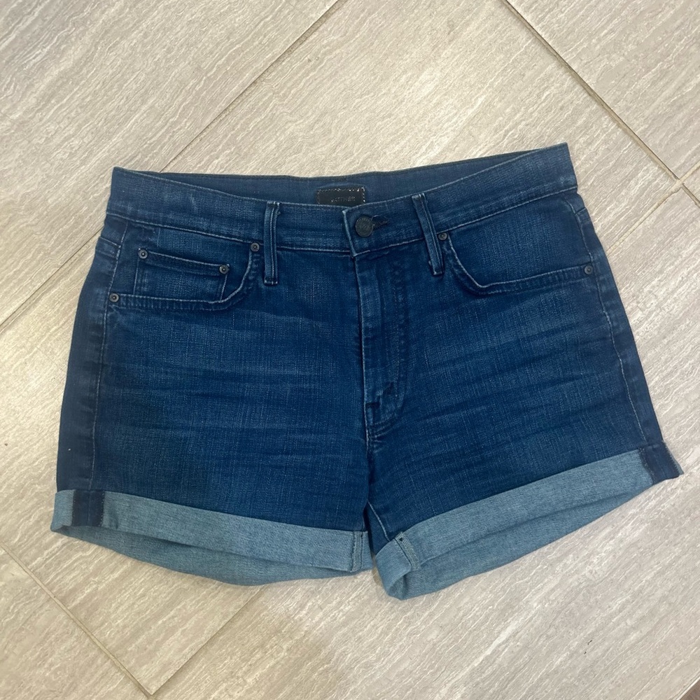 MOTHER Indigo Denim Shorts